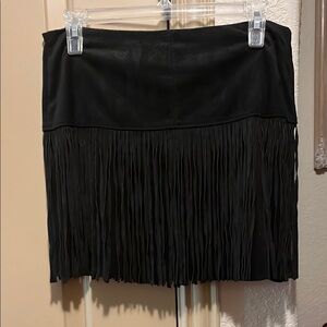 Cute black fringe skirt